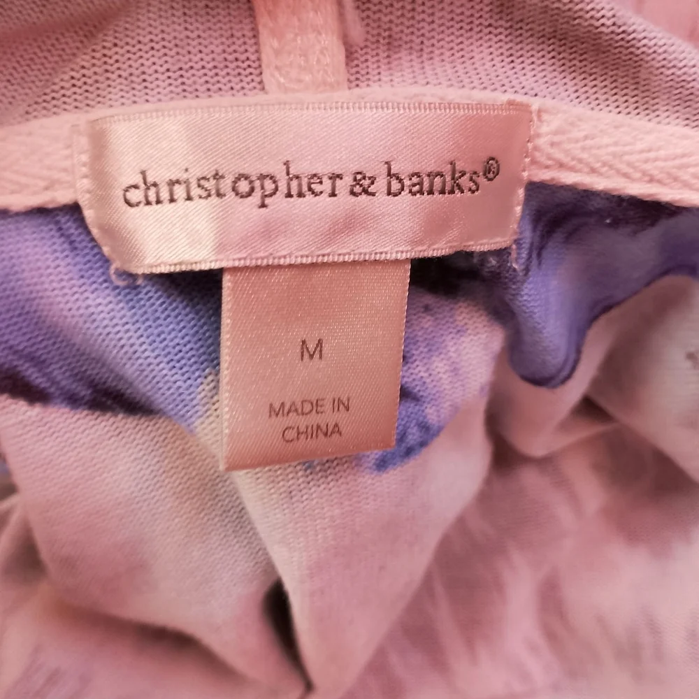 Christopher & Banks Blue and Black Hoodie - Picture 5 of 6